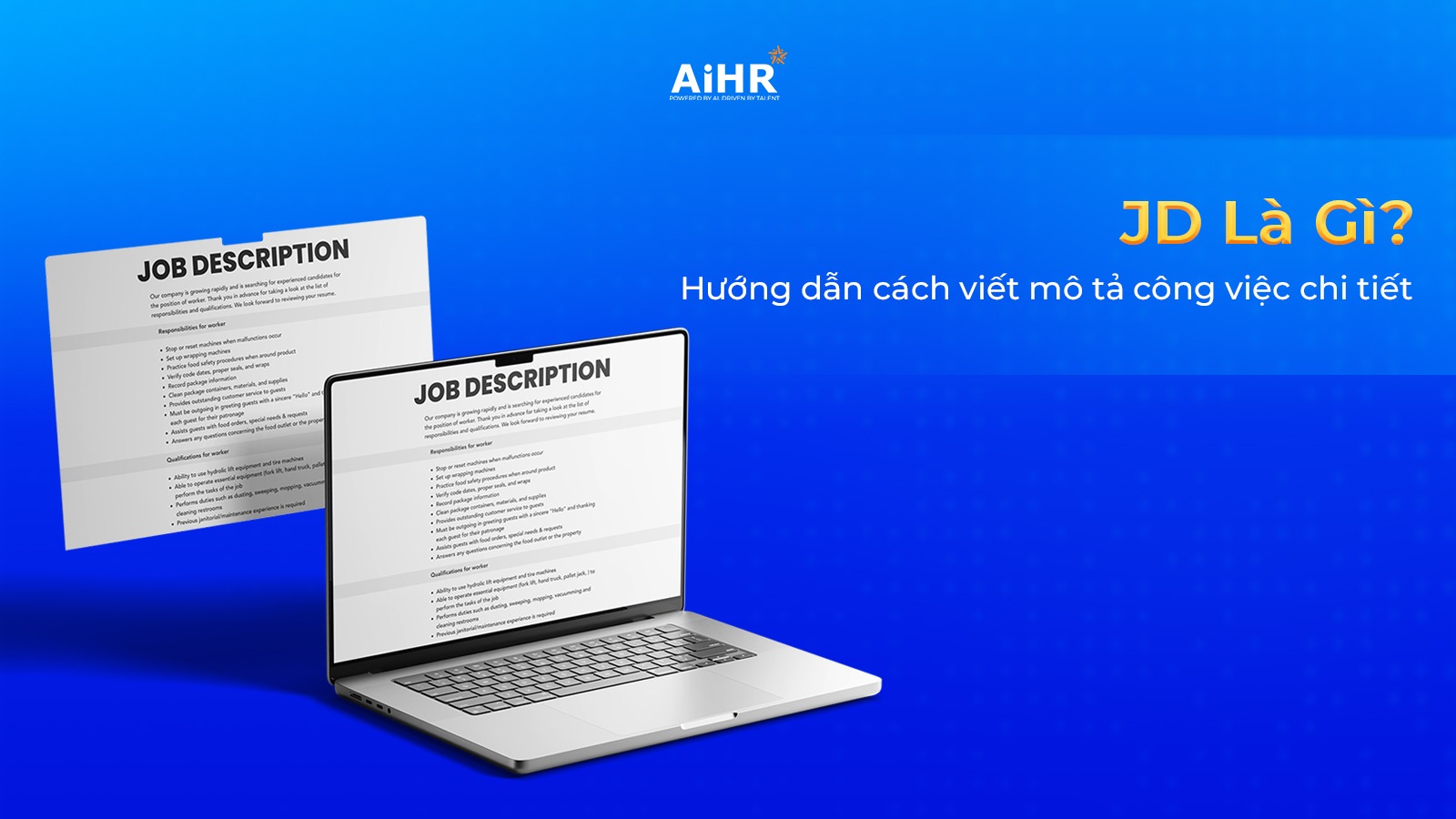 JD mô tả công việc là gì