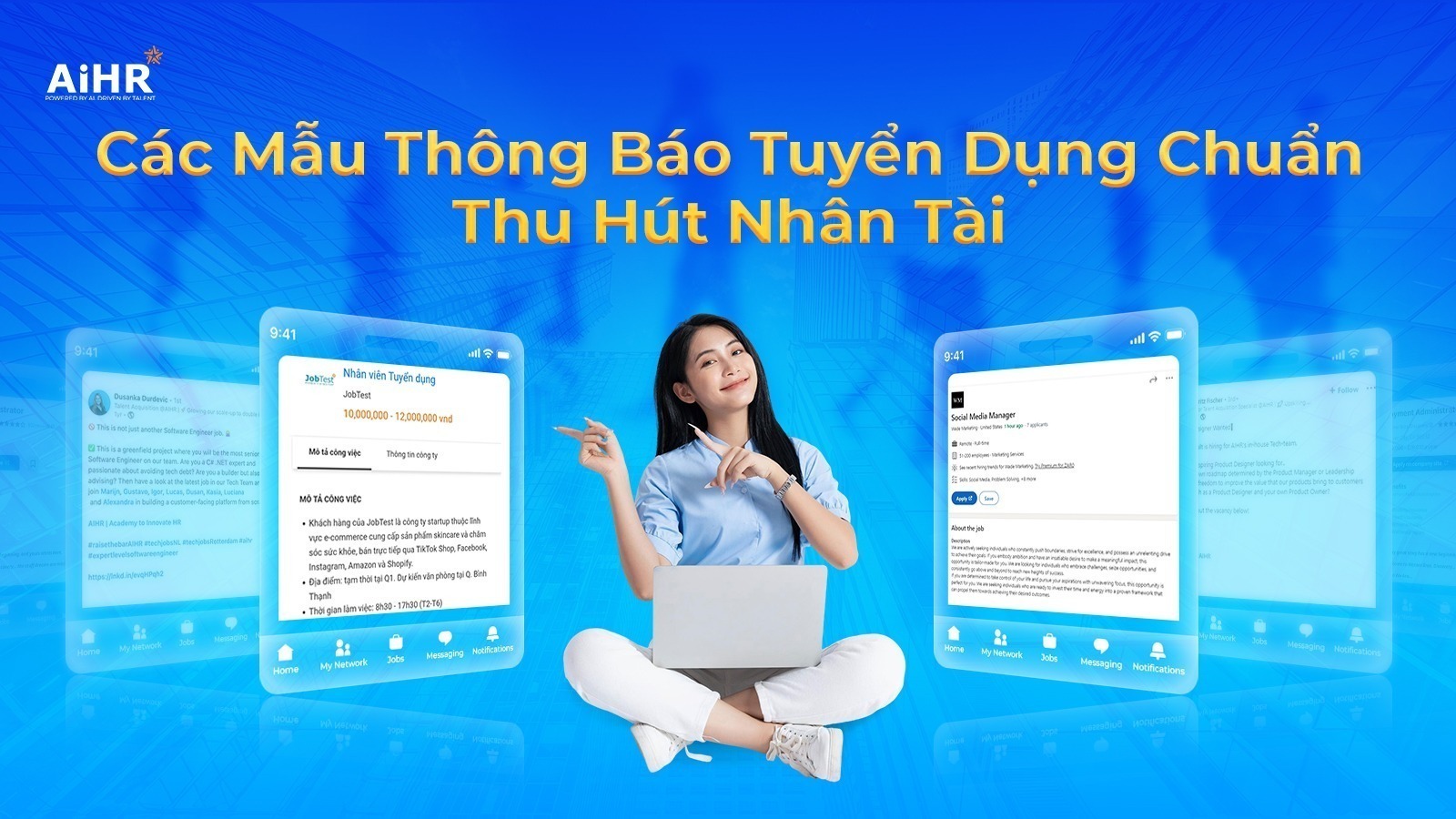 mẫu thông báo tuyển dụng