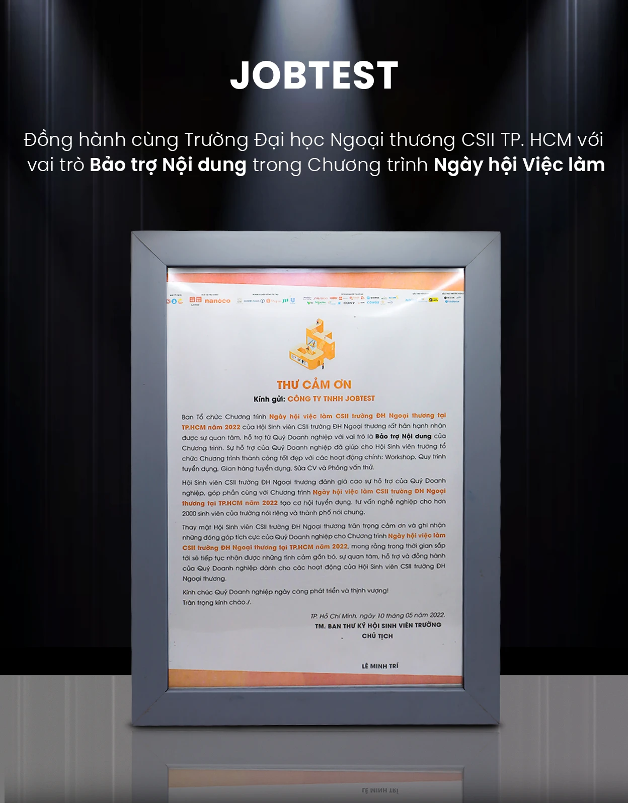 Đồng hành cùng Trường Đại học Ngoại thương CSII TP. HCM với vai trò Bảo trợ nội dung Chương trình Ngày hội việc làm 2022